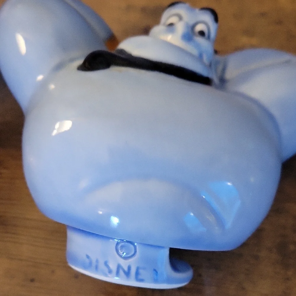 Disney Aladdin Genie Lamp Teapot Ceramic Blue Orange